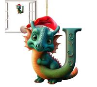 26 Letters Christmas Ornament, Christmas Acrylic Dragon Baby Egg Decoration Christmas Decorations Dragon Ornament Christmas Tree Hanging Ornaments Hanging Decor For Christmas