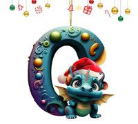 26 Letters Christmas Ornament, Christmas Acrylic Dragon Baby Egg Decoration Christmas Decorations Dragon Ornament Christmas Tree Hanging Ornaments Hanging Decor For Christmas
