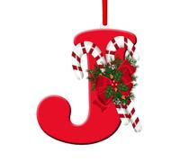 26 Letters Christmas Ornament New Christmas Acrylic Baby Egg Decoration Hanging Pendant Personalised Christmas Tree Ornaments Novelty Baubles For Xmas Tree Party Merry Xmas (11-J, One Size)