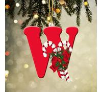 26 Letters Christmas Tree Decoration Pendant Xmas Tree Letters Ornaments Personalized A to Z Letters DIY Christmas Decorative Ornament Christmas Hanging Decor