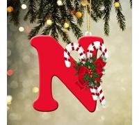 26 Letters Christmas Tree Decoration Pendant Xmas Tree Letters Ornaments Personalized A to Z Letters DIY Christmas Decorative Ornament Christmas Hanging Decor