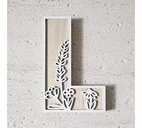 26 Letters Decorative Wood Letters, Wooden Alphabet Wall Letter for Children Baby Name Girls Bedroom Wedding Brithday Party Home Decor (L, One Size)