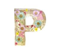 26 Letters Floral Resin Night Light, Flower Letter Night Light, ressed Flower Letters with LED Light, Dried Flower Letters Night Light Gift for Wife Mom Grandma Birthday Christmas Valentine's Day
