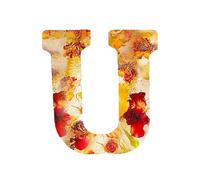 26 Letters Floral Resin Night Light,Pressed Flower Letters with LED Light, Personalized Custom Dry Flower Name Night Light Lamp for Women Girls Gift