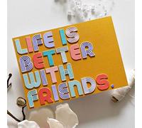26 Letters of The Alphabets Die Cuts for Card Making, Combination Letters Metal Cutting Dies for Paper Scrapbooking, DIY Stencils for Album Party Wedding Festivals Decoration