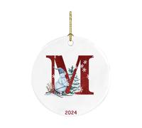 26 Letters Pendant Christmas Tree Decoration Santa Claus Christmas Snowman Pendant Acrylic Car Pendant Christmas Eve Box Fillers Personalised Christmas Bauble