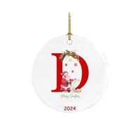 26 Letters Pendant Christmas Tree Decoration Santa Claus Christmas Snowman Pendant Acrylic Car Pendant Christmas Eve Box Fillers Personalised Christmas Bauble