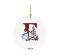 26 Letters Santa Claus Christmas Snowman Pendant Acrylic Car Pendant Christmas Tree Decoration Christmas Eve Box Fillers Christmas Baubles Personalised Christmas Bauble