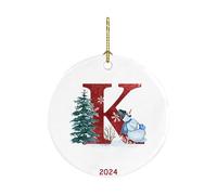26 Letters Santa Claus Christmas Snowman Pendant Acrylic Car Pendant Christmas Tree Decoration Christmas Eve Box Fillers Christmas Baubles Personalised Christmas Bauble