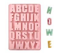 26 Letters Silicone Mould A-Z Alphabet Silicone Moulds Casting Mould Baking Mould Chocolate Mould for Jewellery Making Chalks Key Chain Pendant Decoration DIY Crafts