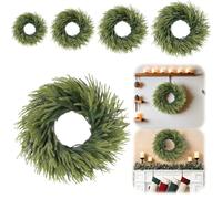 26" Norfolk Pine Wreath for Front Door, Artificial Realistic Christmas Wreath, Faux Green Fake Pine Wreath Greenery for Door Wall Windows Mantle Outdoor Christmas Decor (Green 50cm)