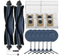 26 Pack Replacement Accessories Kit for Eufy for omni C20 Robot Vacuum with Main Roller Brush Side Brushes HEPA Filters Mop Cloths Dust Bags Cleaning Tools Screwdriver Complete Set