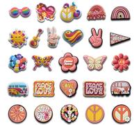 26 Pack Shoe Charms for Crocs - Assorted PVC Cartoon Charms with DIY Designs, Clog and Sandal Decorations for Kids Adults, Party Birthday Gift Accessories.