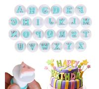 26 PCS Alphabet Cookie Cutter Set, Letter Shaped Molds for Baking, Cake Decorating Tools, Fondant Icing Cutter, Biscuit & Pastry DIY Baking Tools for Kitchen