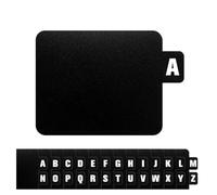 26 Pcs Alphabet Vinyl Record Dividers DVD Organizer Black 14.5x12cm