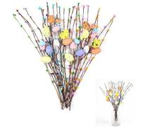 26 Pcs Artificial Easter Egg Tree Branches，Artificial Easter Branches,Egg Flower Picks Decor, Aritificial Flower Bouquet for DIY Holiday, Vase, Home Decor