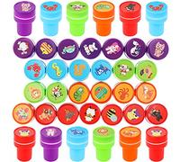 26 PCS Assorted Stamps for Kids Self-Ink Stamps Assorted Cartoon Animal Stamp Self Inking Stamp Sea Animal Zoo Safari Stampers for Carnival Prizes, DIY Crafts, Painting, Party Favor, School Stamp