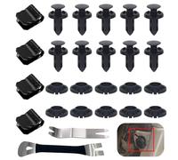 26 Pcs Cars Mud Flaps Retainers Screw, Car Auto Splash Guards Fitting Fixing, Car Fender Liner Screw Bolt, Automotive Bumper Mud Flaps Screws with Steel Screwdriver and Cock Compatible for Tesla Model