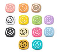 26 PCS Colorful Smiley Faces Push Pins, Cute Emoji Thumb Tacks, Resin Drawing Pins for Bulletin Board, Memo Display, Vision Board, Office, School, Kids Room Decor