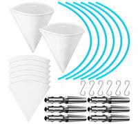 26 Pcs Maple Syrup Tree Tapping Kit 2 Heavy Duty Maple Sap Filter, 6 Syrup Pre Filters, 6 Maple Syrup Taps Sap Spiles with Hooks, 6 Long Syrup Collection Extractor Tubes for Birch Maple Syrup Supplies