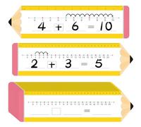 26 Pcs Number Lines for Students Kindergarten Classroom Must Haves Number Line for Classroom Wall First 2nd 1st Grade Must Haves Special Education Dry Erase White Board Numberline Math Manipulatives
