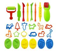 26 Pcs Play Dough Molds Set, Nature-Themed Clay Cutters with Cloud, Flower, Mushroom, Leaf, Creative Arts and Crafts Toys for Kids, Non-Toxic Dough Tools for Ages 3-5 (Style 2)