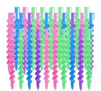 26 Pcs Spiral Hair Perm Rods Plastic Medium/Long Barber Hairdressing Styling Curling Perm Rod Hair Rollers Hair Curler Salon Tools for Women Ladies Girls(6 Inch)