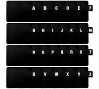26 Pcs Vinyl Record Dividers Alphabetical A-Z Record Dividers with Alphabet Tabs, Horizontal and Vertical File Dividers Organizer, Record Holder Organizer Guides for Album CD DVD Book Shelf