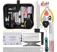 26-Piece Guitar Repair Tool Set: HOMURY Guitar Maintenance Cleaning Set Care Set Complete Including Hex Key Set, String Organiser, Guitar Tools Kit for Guitar, Bass, Ukulele