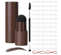 26-Piece Stencil, Eyeliner Stencil, Eyebrow Stencils for Women, Eyebrow Stencils Women, Eyebrow Colour, 24 Pieces Stencils, with Brush and Powder