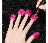 26 Piece U - Curve Nail Polish Protectors for Fingers, Reusable Cuticle Protectors Spill Proof Tools for Nails Art Painting
