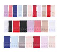 26 Pieces Of Three-Row Underwear Extension Buckle, Adjustable Elastic Bra Buckle, Elastic And Comfortable, Universal Back Extension Accessories.