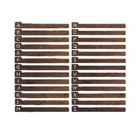 26 Pieces Vinyl Record Dividers for CD Book Shelf Library Record Exhibitions