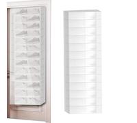 26 Pocket Clear Over The Door Shoe Rack - Rapid View Foldable Hanging Organizer, Heavy Duty Storage For Sneakers & High Heels, Space-Saving Closet Solution Boots Footwear Accessories