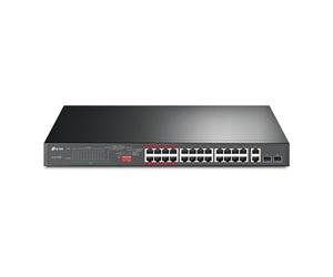 26-PORT FE POE+ SWITCH 802.3AT/AF 250W POE POWER 1U