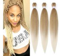 26" Pre Stretched Beige Gradient Hair Extensions 27/613 (3pcs)