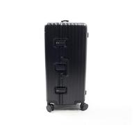 26" Premium Full Aluminium Trunk Style Suitcase, 66 cm x 38 cm x 33 cm, TSA Locks, 360° Spinner Wheels, Black
