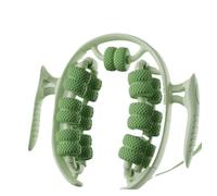 26-roll 3D Diamond-Patterned Ergonomic Massage Rollers for Full-Body Curve Adaptation, Manual Muscle Relaxer(Green)