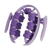 26-roll 3D Diamond-Patterned Ergonomic Massage Rollers for Full-Body Curve Adaptation, Manual Muscle Relaxer(Purple)