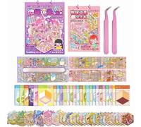 26 Sets 3D Sticker Scene Book,Sticker Therapy for Adults,Include 20 Sets of Small and 6 Sets of Large Beautiful House Isometric 3D Space DIY Scene Stickers Book,Cute Art Stickers for Girls