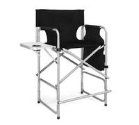 26 Tall Folding Directors Chair With Side Table,portable Makeup Artist Bar Upgraded