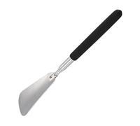 26" Telescopic Shoe Horn, Shoe Horn Long Handled Smooth Metal Adjustable Extendable Shoe Horn For Men Women Kids Seniors, Black