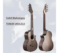 26" Tenor Ukulele 2A Solid Mahogany Top Glossy Professional Strings(1)