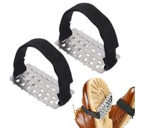 26-tooth Stainless Steel Ice Claws, Durable Anti-Slip Ice Cleats Set, I-ce Snow Walk Traction Cleats, For Climbing Running Mountaineering Walking Backpacking Men Women Adults Teens