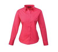 (26 UK, Hot Pink) Premier Womens/Ladies Long-Sleeved Shirt
