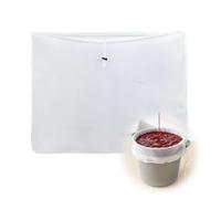 26 x 22 inches Filter Bags, Jelly Bags, Straining Bag for Straining Home, Fine Mesh Bag, Jam Strainer and Nut Milk Bag for Home Brewing, Durable and Reusable, Fruit Juice, Wine Making
