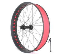 26 X 4.0-4.9'' Fat Bike Front Rear Wheels Snow Ebike Wheelset Aluminum Alloy Double Layer Rim 36H Disc Brake Hub Quick Release 135mm/190mm For 7-12s Cassette(Rear)