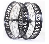 26" X4.0 Fat Bike Wheel Set 36H Snow Bike Wheelset 150mm / 197mm Hubs Disc Bicycle Rim Set Front And Rear Wheel(Black)