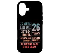 26 Years Married Funny 26th Wedding Anniversary Case for iPhone 17