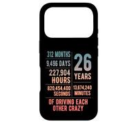 26 Years Married Funny 26th Wedding Anniversary Case for iPhone 17 Pro